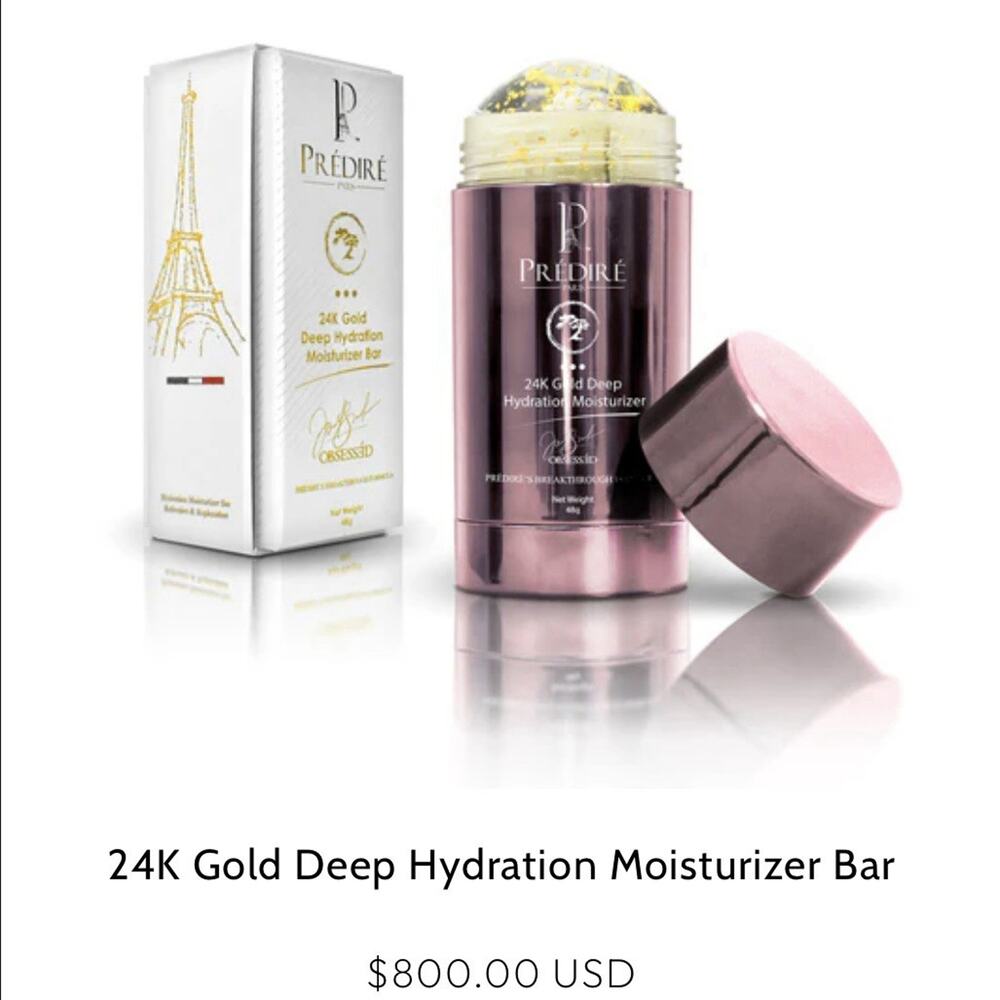 NEW Predire Paris 24k Gold Deep Hydration Moisturizer Bar MSRP $800 SEALED Gift